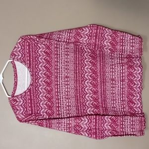 Studio Works Long Sleeve Purple Design Tee XL